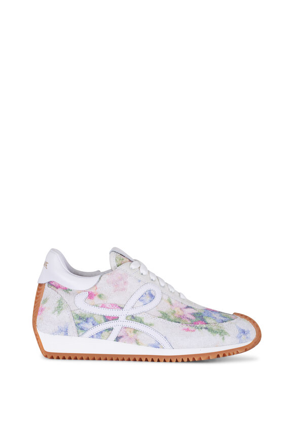 Loewe - Pink & White Floral Flow Runner Sneaker