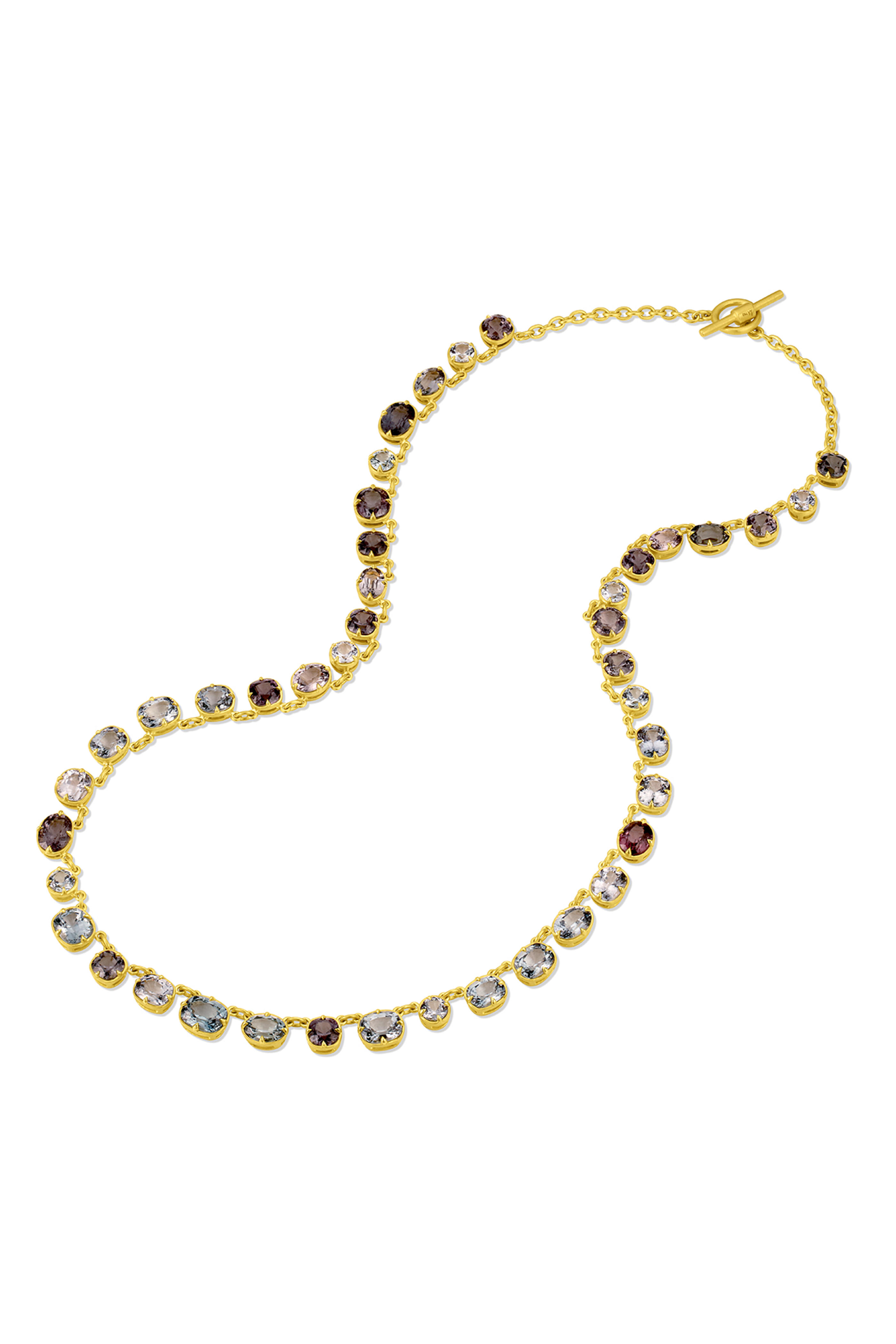 Leigh Maxwell - 18k Yellow Gold Gemmy Riviere Necklace - view 3