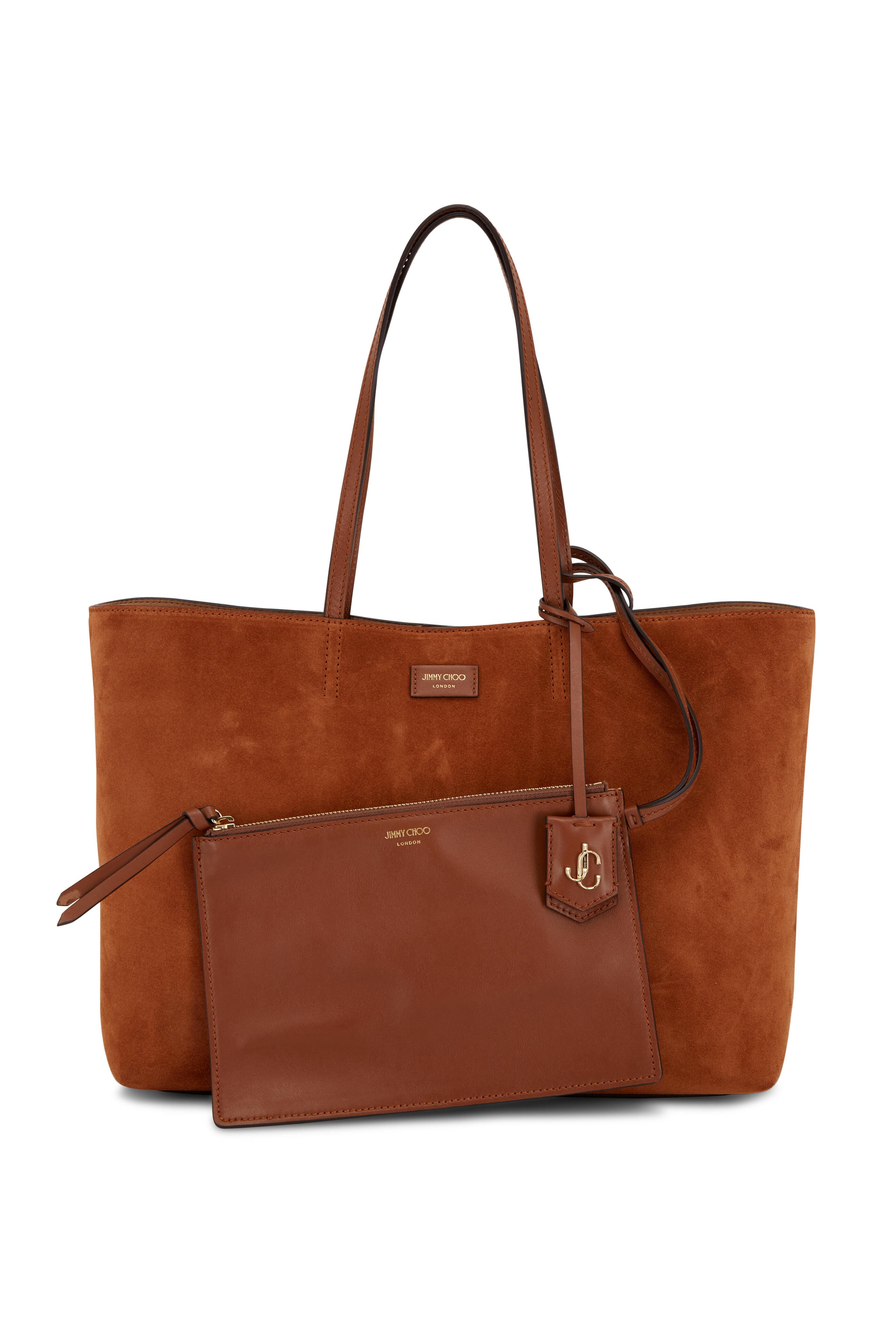 JIMMY CHOO■Suede Tote Bag■トートバッグ Diamond Tote/M | Coffee Suede Tote Bag | JIMMY CHOO