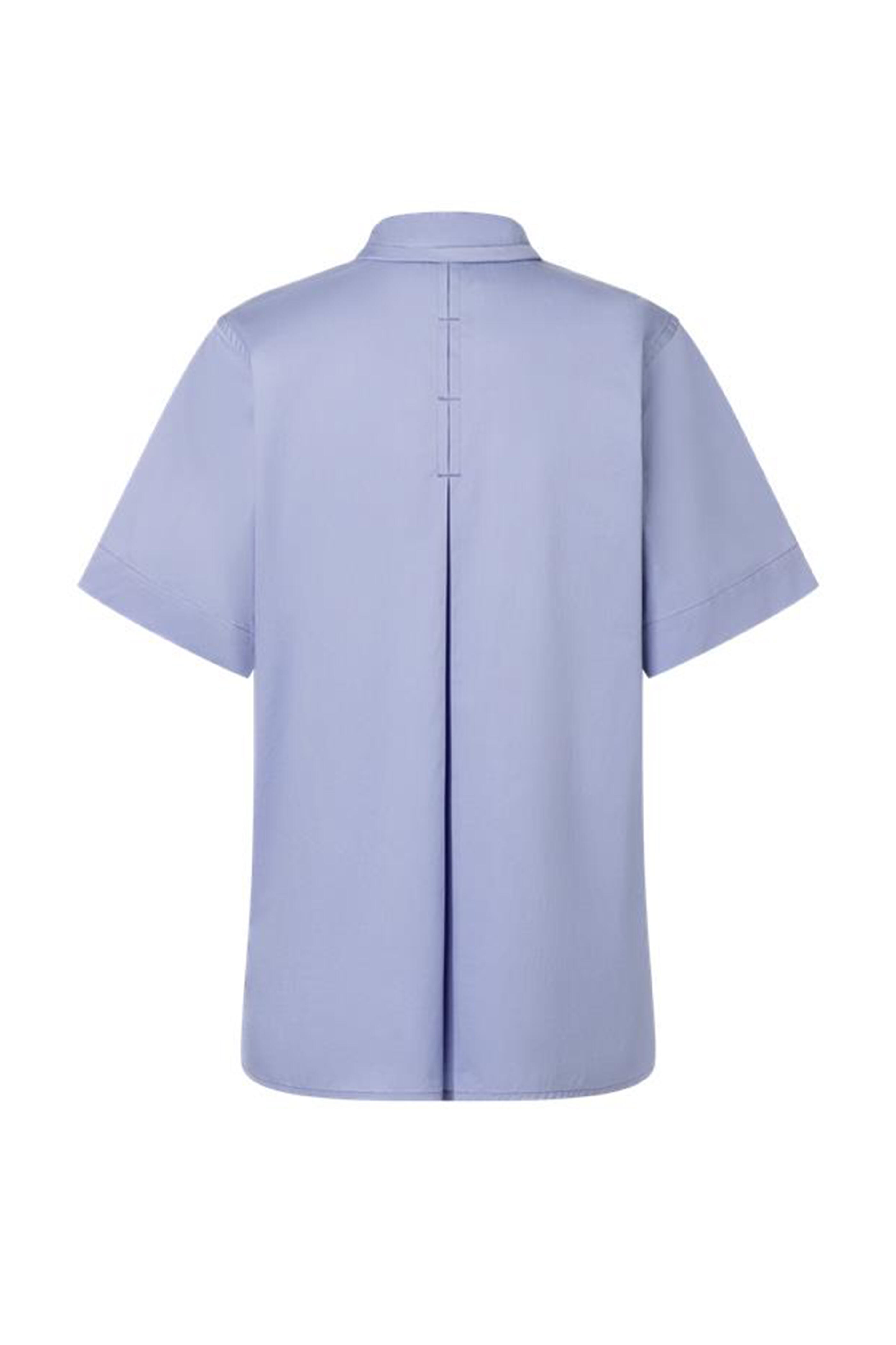 lilac short sleeve blouse