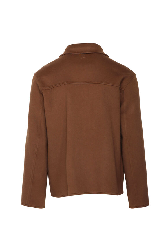 Isaia Brown Cashmere Zip Jacket - view 3