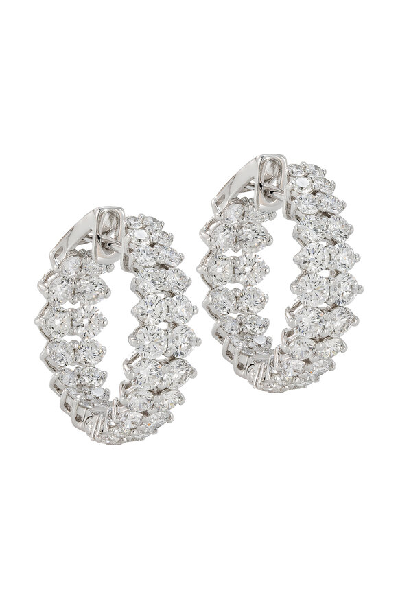 Etho Maria - Classic Spike Diamond Hoops