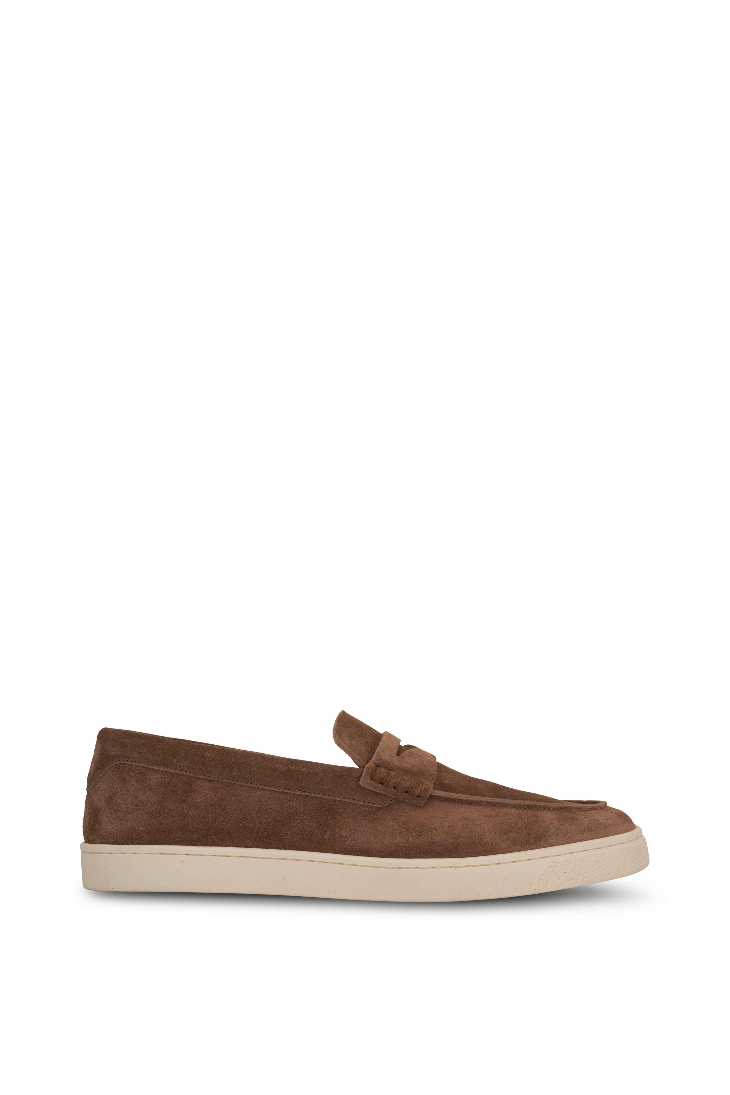 Brunello Cucinelli - Light Brown Suede Penny Loafer