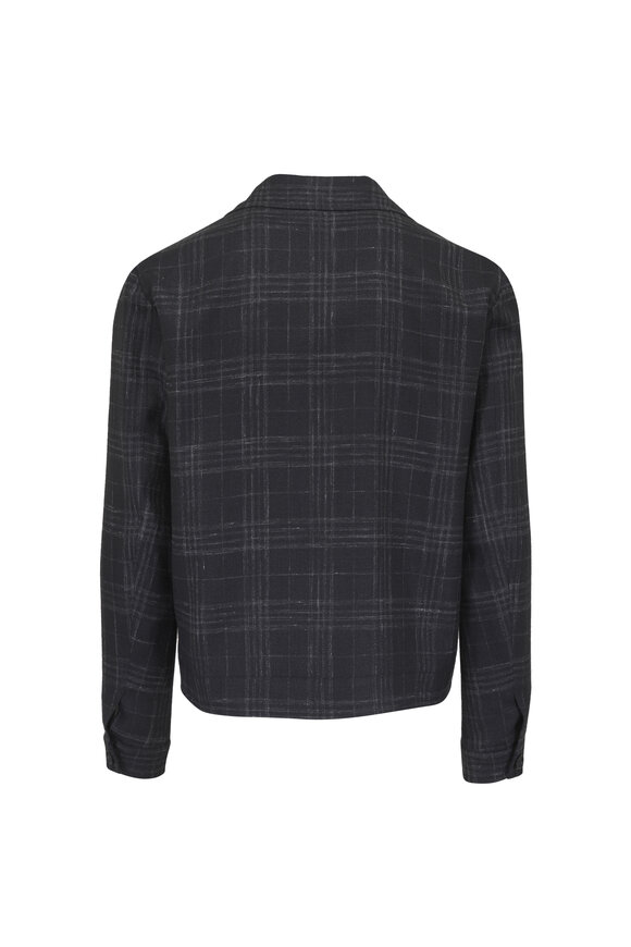 Isaia Black Plaid Portofino Jacket - view 3
