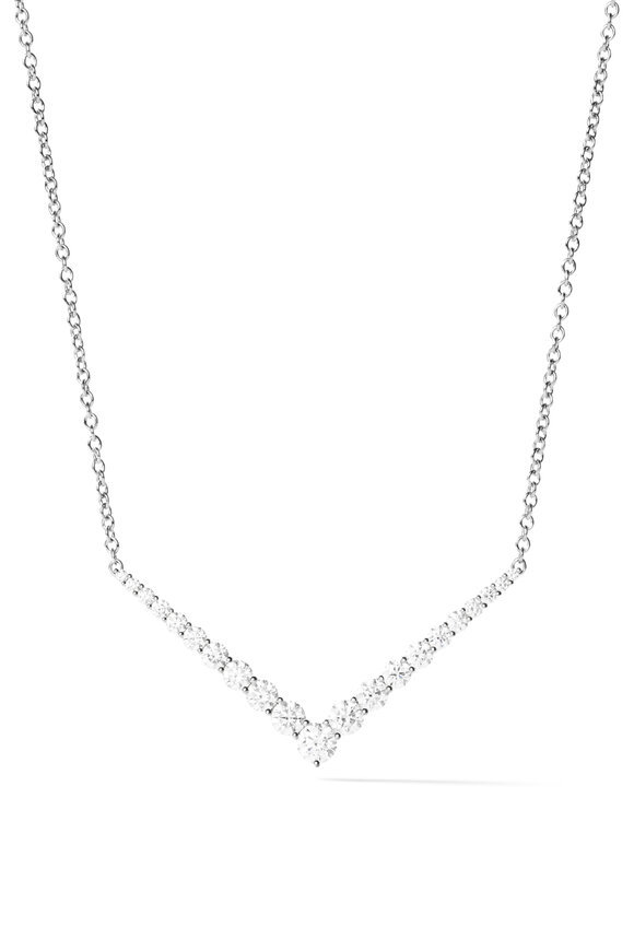 Melissa Kaye 18k White Gold Diamond Aria Necklace