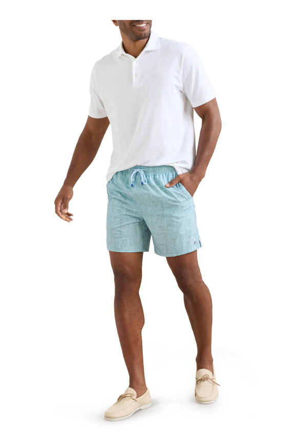 Peter Millar Seaside Shade Willow Swim Trunks - view 2