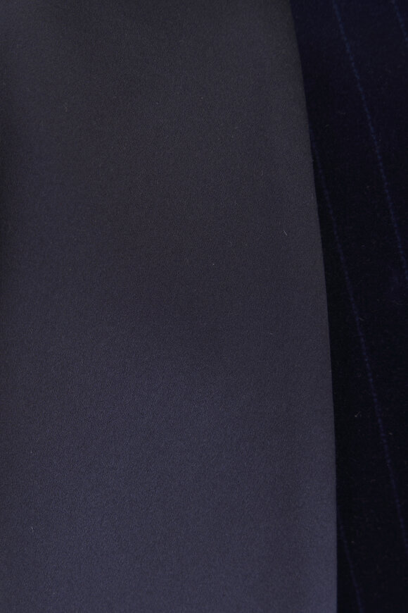 Brunello Cucinelli Indigo Velvet Pinstripe Dinner Jacket - view 3
