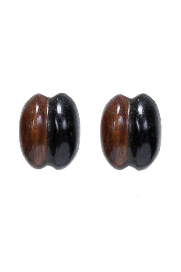 Patricia von Musulin  Mini Ebony Double Scroll Earring