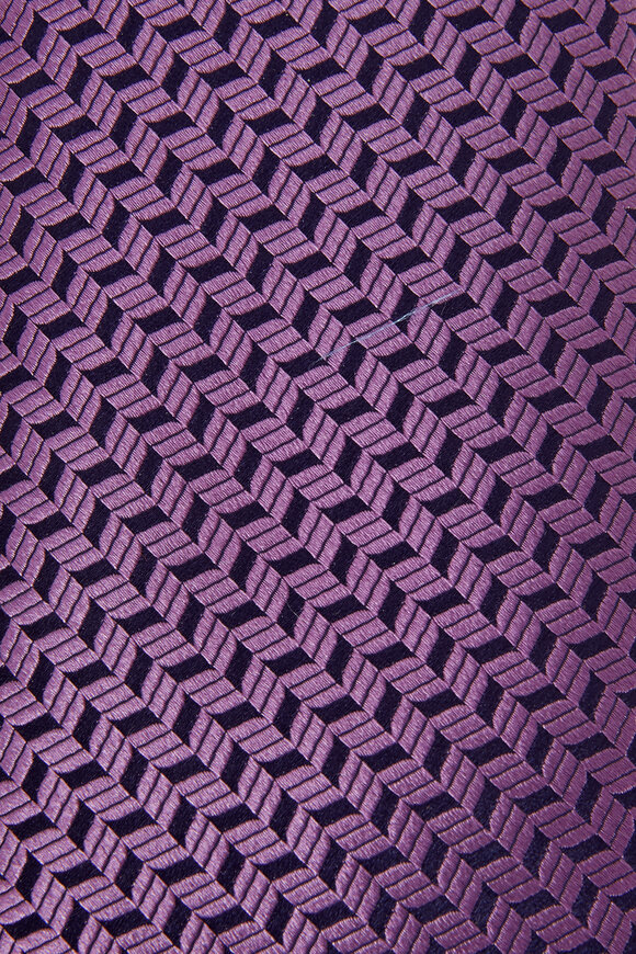 Charvet - Purple Herringbone Silk Necktie