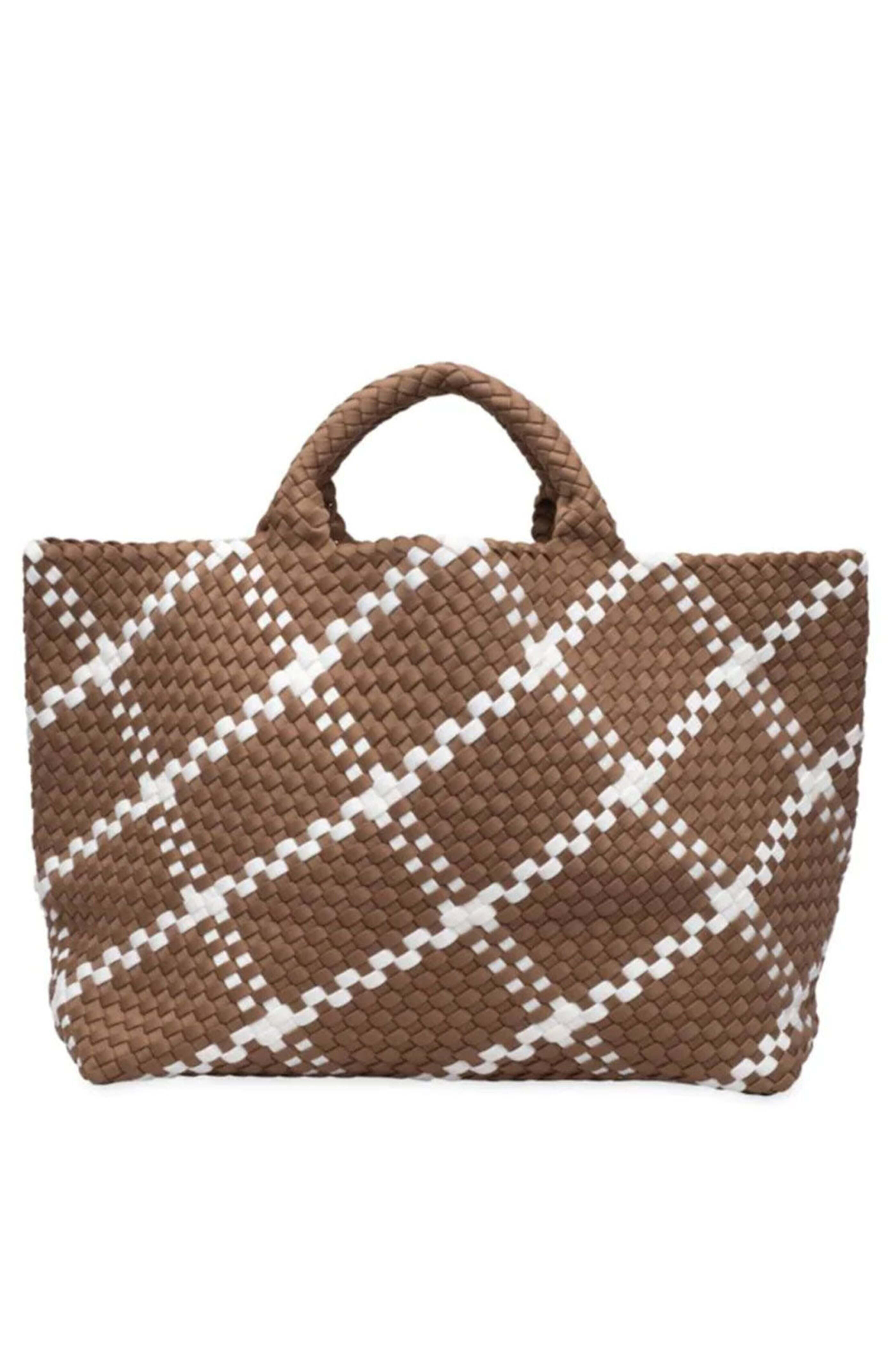 Naghedi - St. Barthâs Large Plaid Tote in Cacao