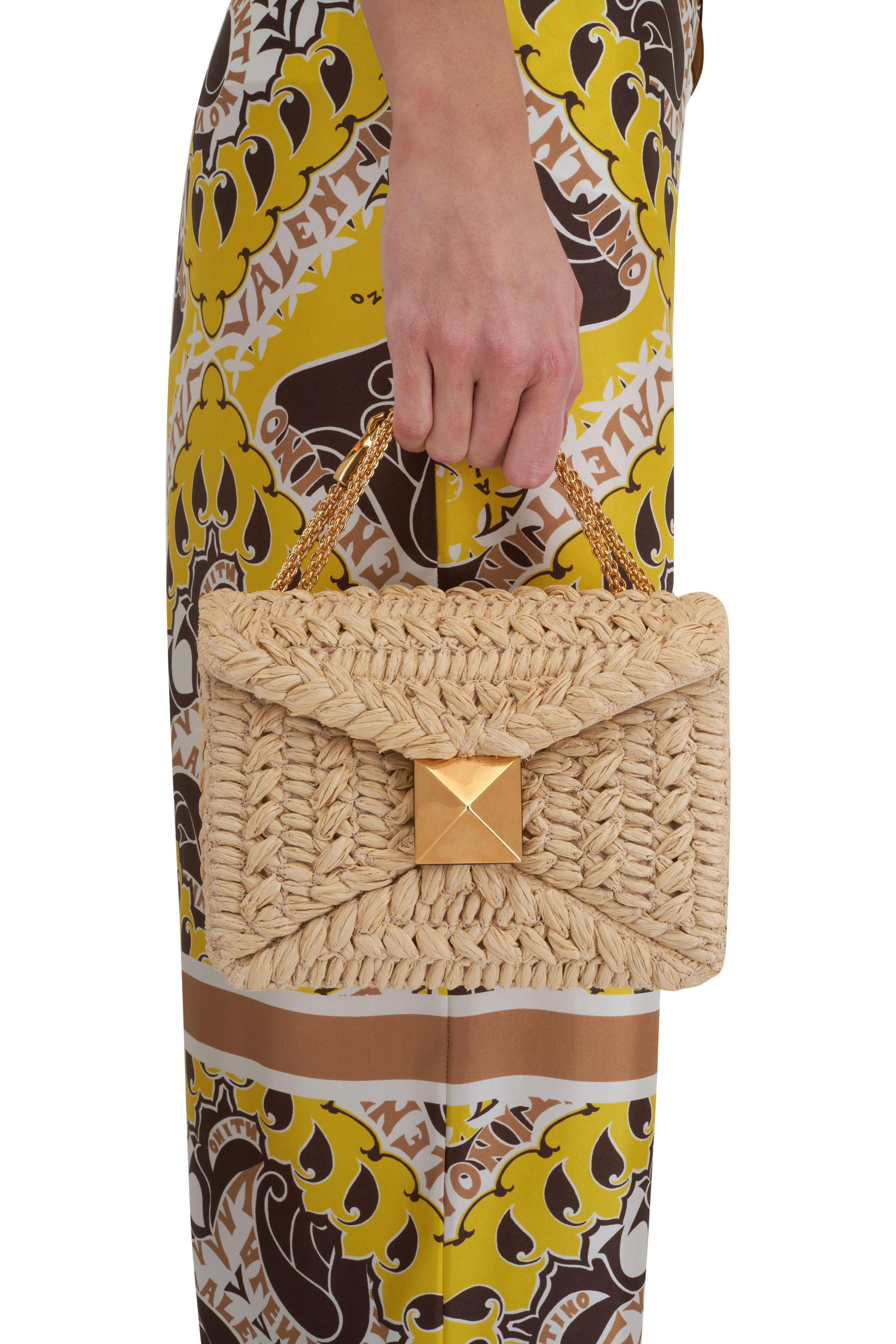 Valentino Garavani Women's Poudre Rockstud Small Tote Crossbody Bag | by Mitchell Stores