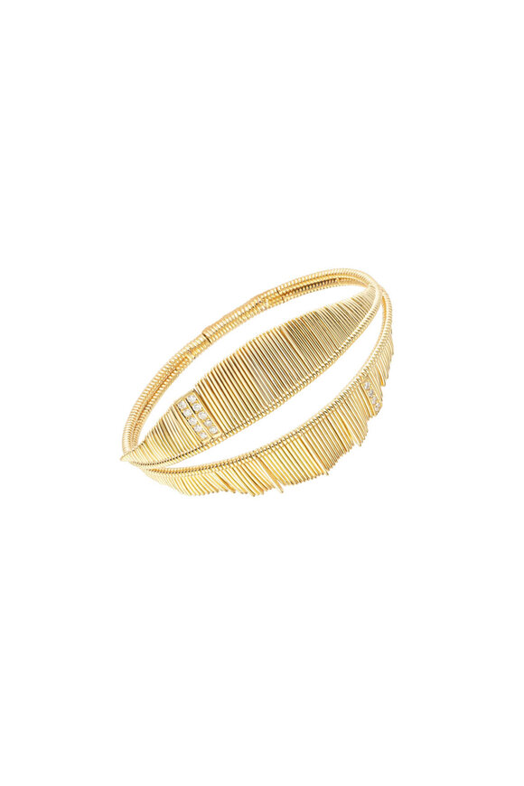 Peruffo 18k Yellow Gold Double Bangle Bracelet - view 1