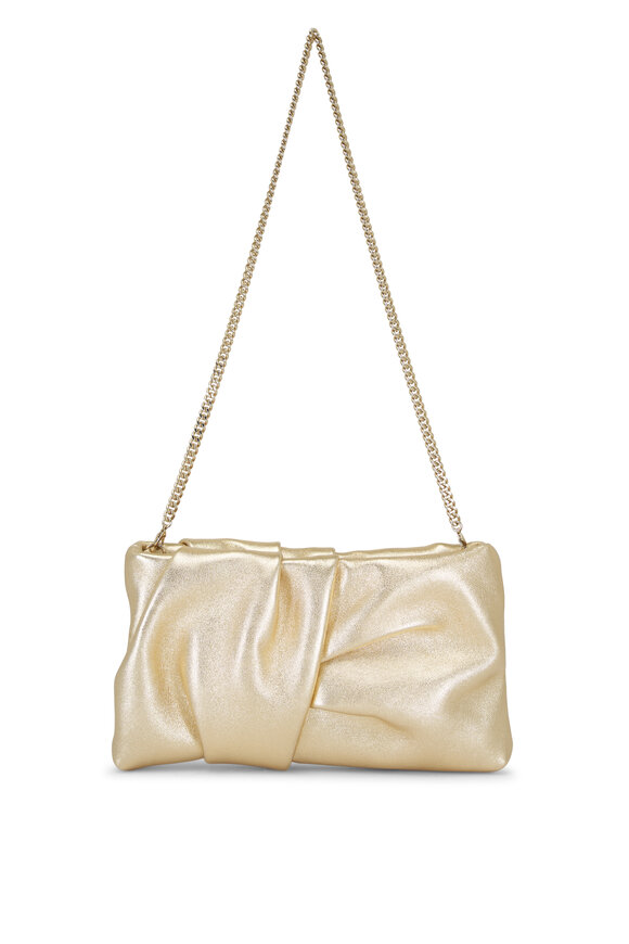 Jimmy Choo - Bonny Gold Metallic Leather Evening Bag