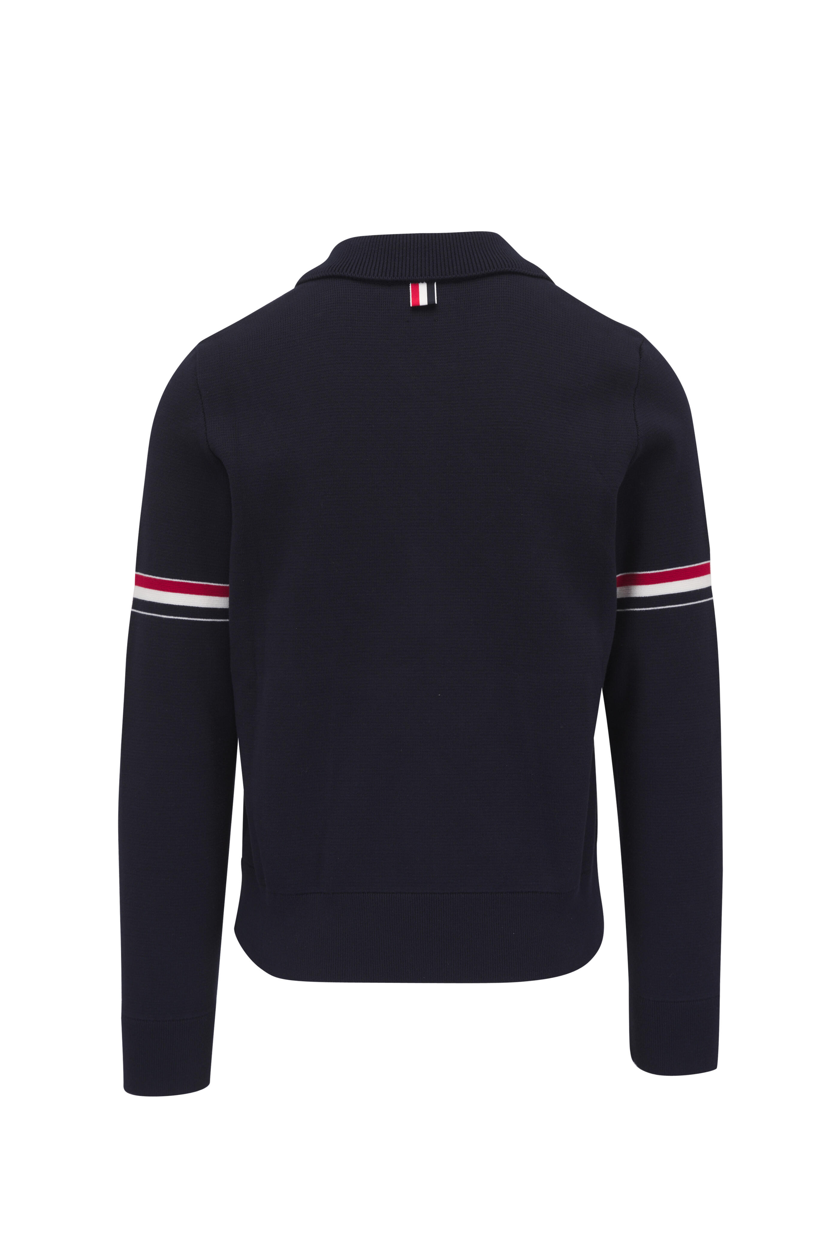 Thom Browne - Navy Armband Bomber Jacket