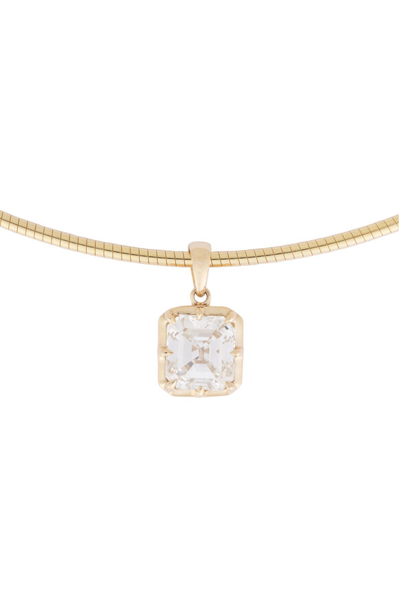 Lowy & Co Yellow Gold Diamond Pendant Necklace - view 2