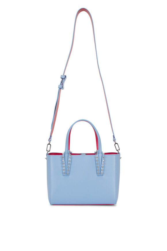 Christian Louboutin Mini Cabata Cerulean Leather Tote