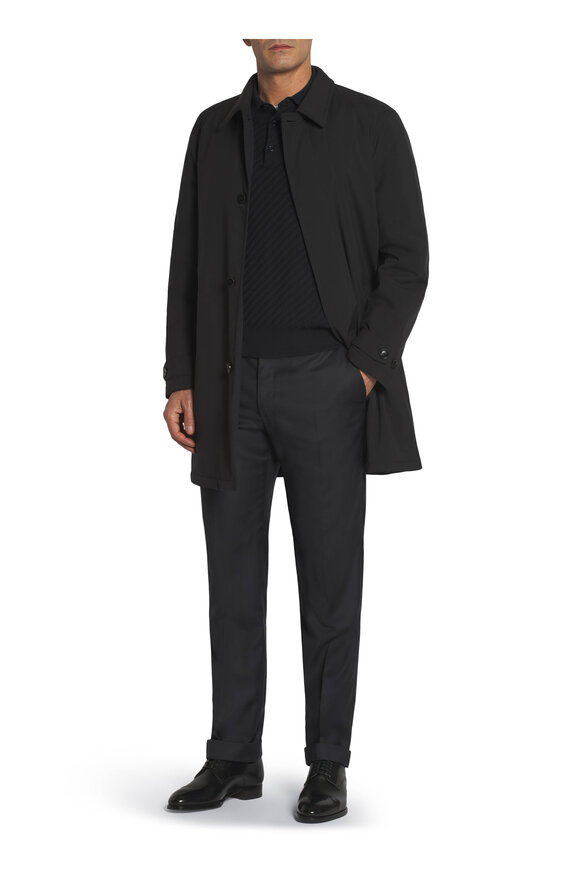 Brioni - Midnight Navy Performance Car Coat 