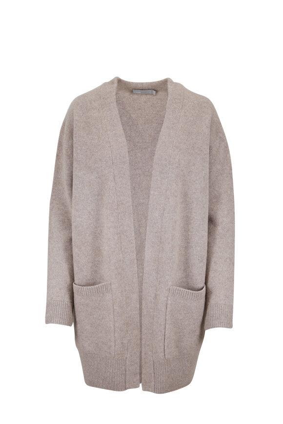 Vince - Heather Taupe Patch Pocket Cardigan