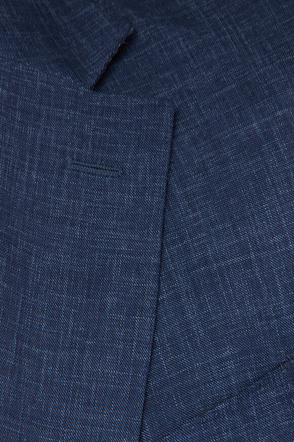 Canali Kei Navy Blue Wool Sportcoat - view 3