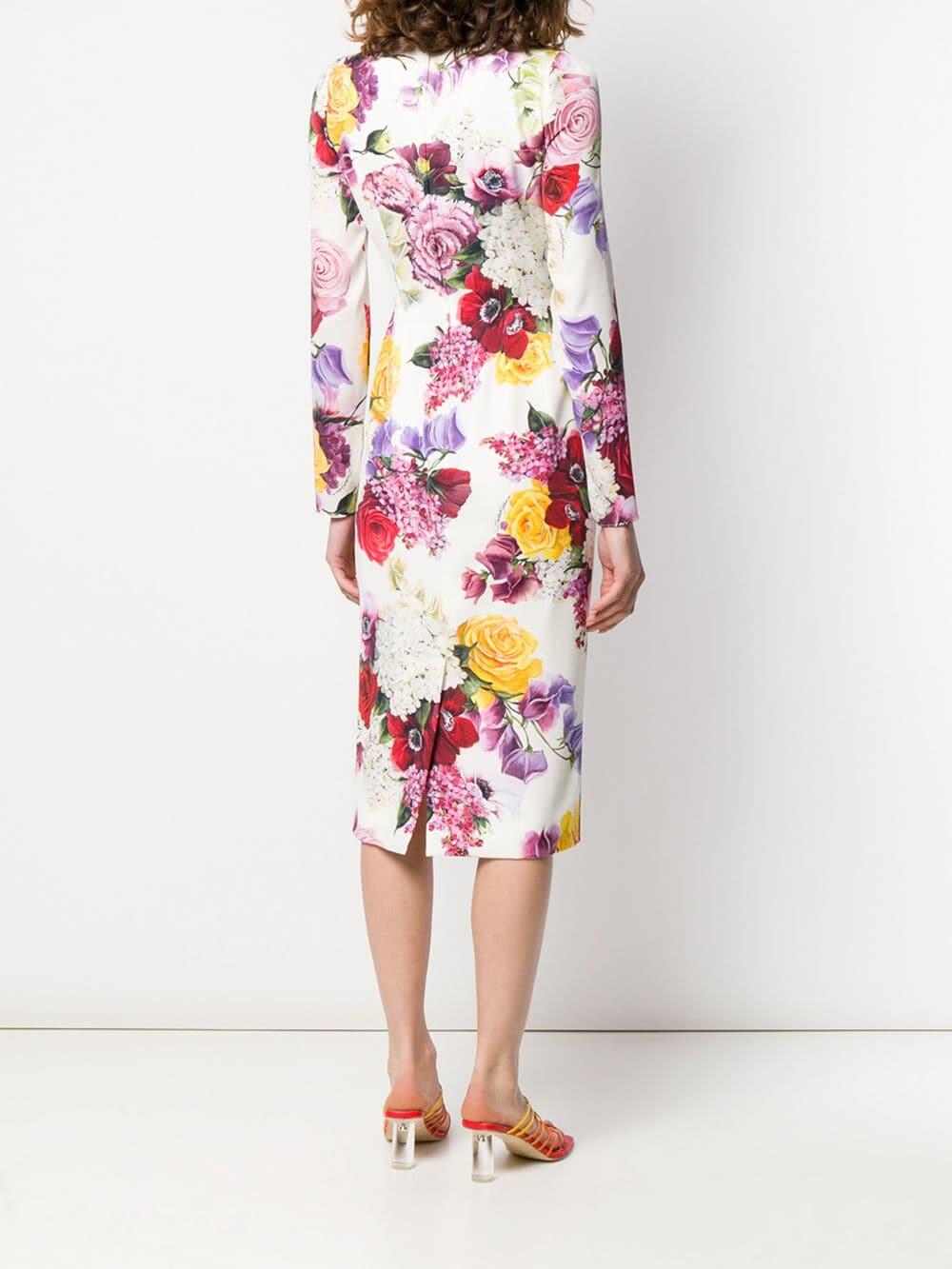 【Dolce&Gabbana】フローラルシルクブレンド charmeuseミディス Floral silk-blend charmeuse shirt in multicoloured - Dolce