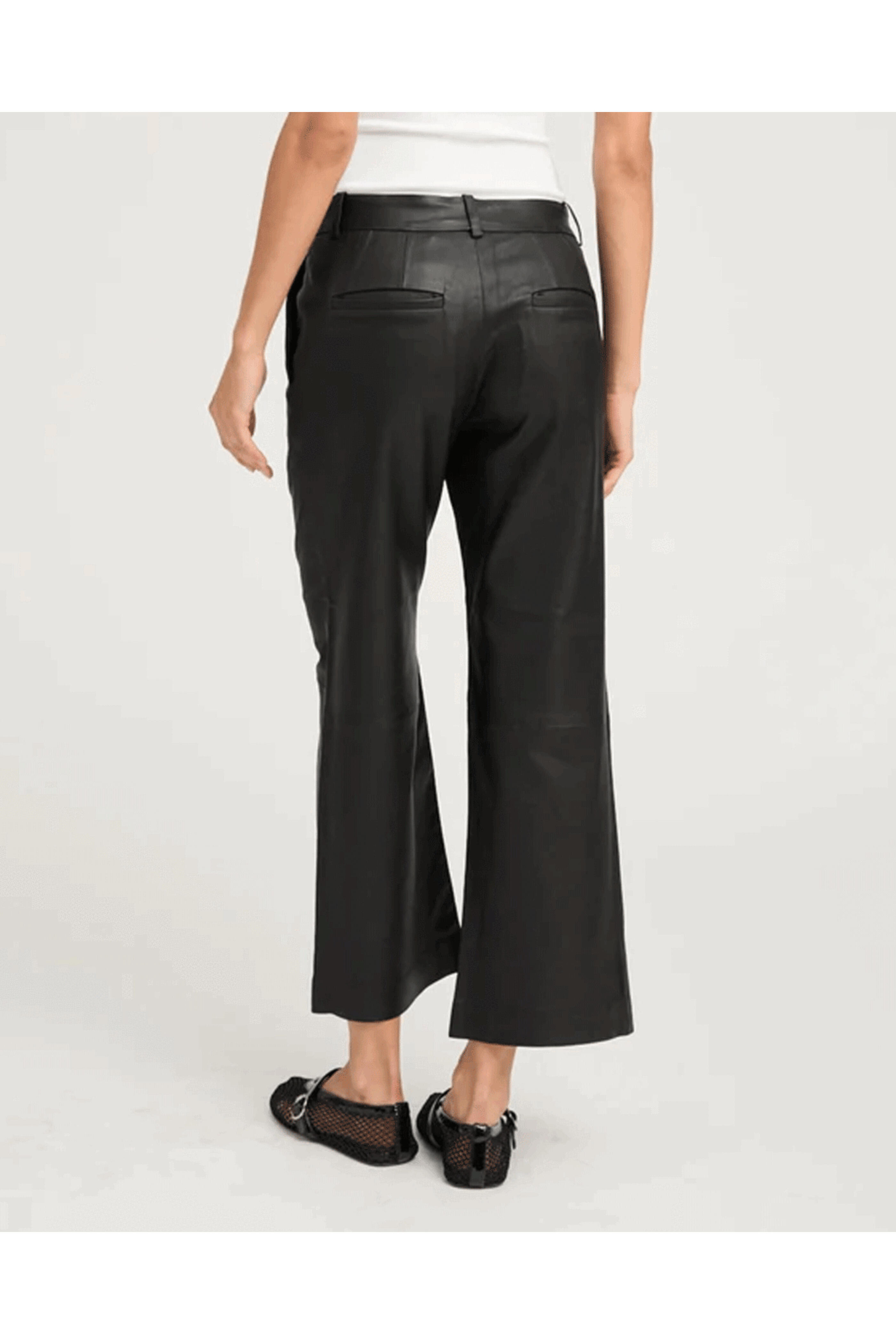 SPRWMN - Cropped Baggy Lowrise Pant in Black