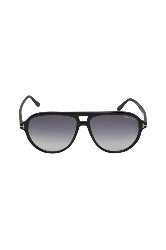 Tom Ford Eyewear - Jeffery Polarized Shiny Black Sunglasses