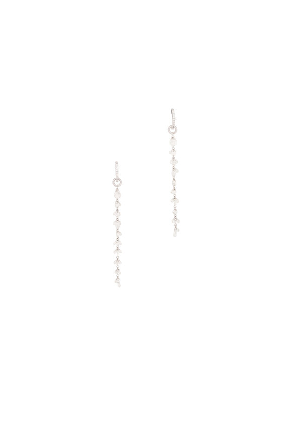 Saboo Fine Jewels 18k White Gold Illuminecent Diamond Earring