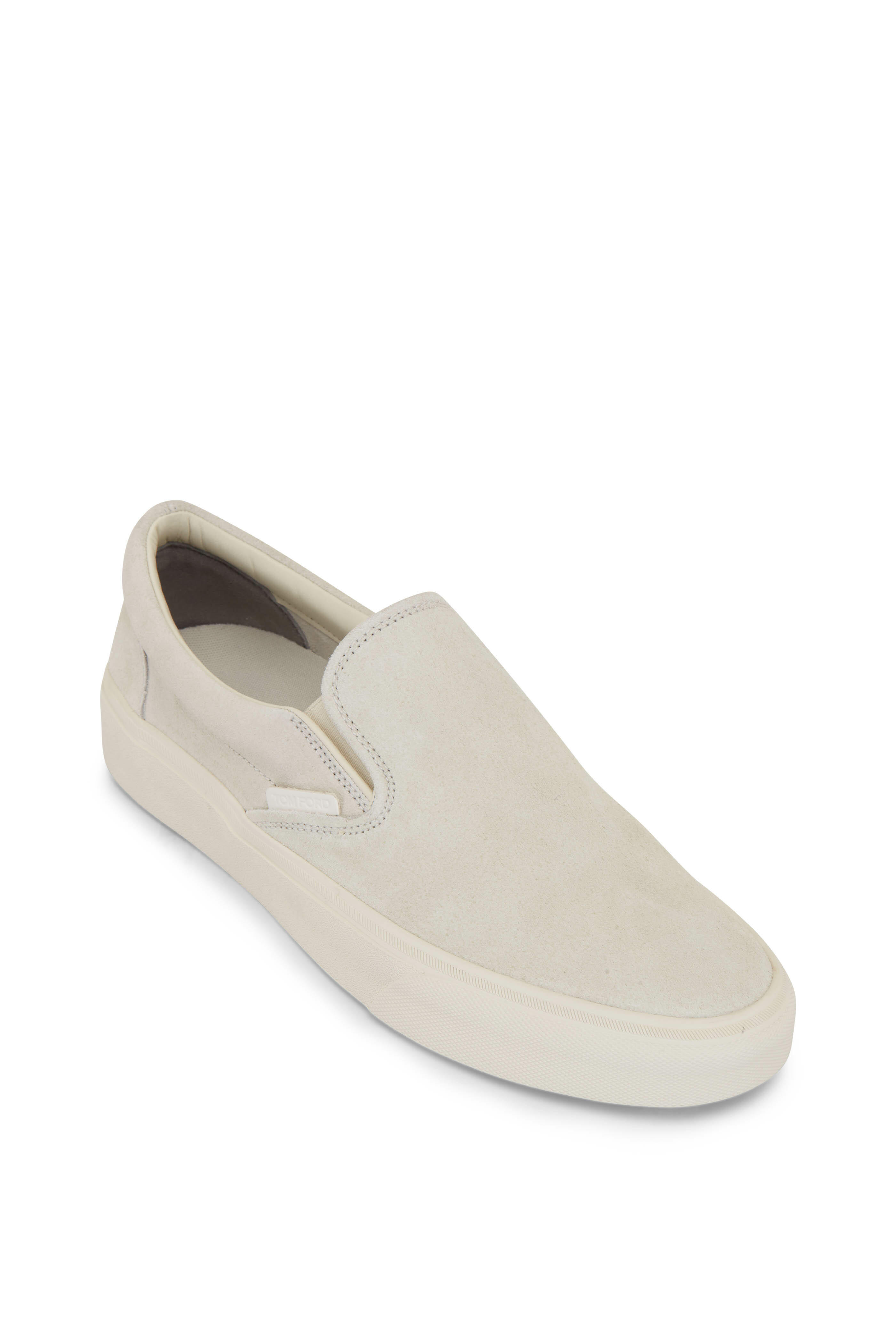 Tom Ford - Marble Ivory Suede Sneaker | Mitchell Stores