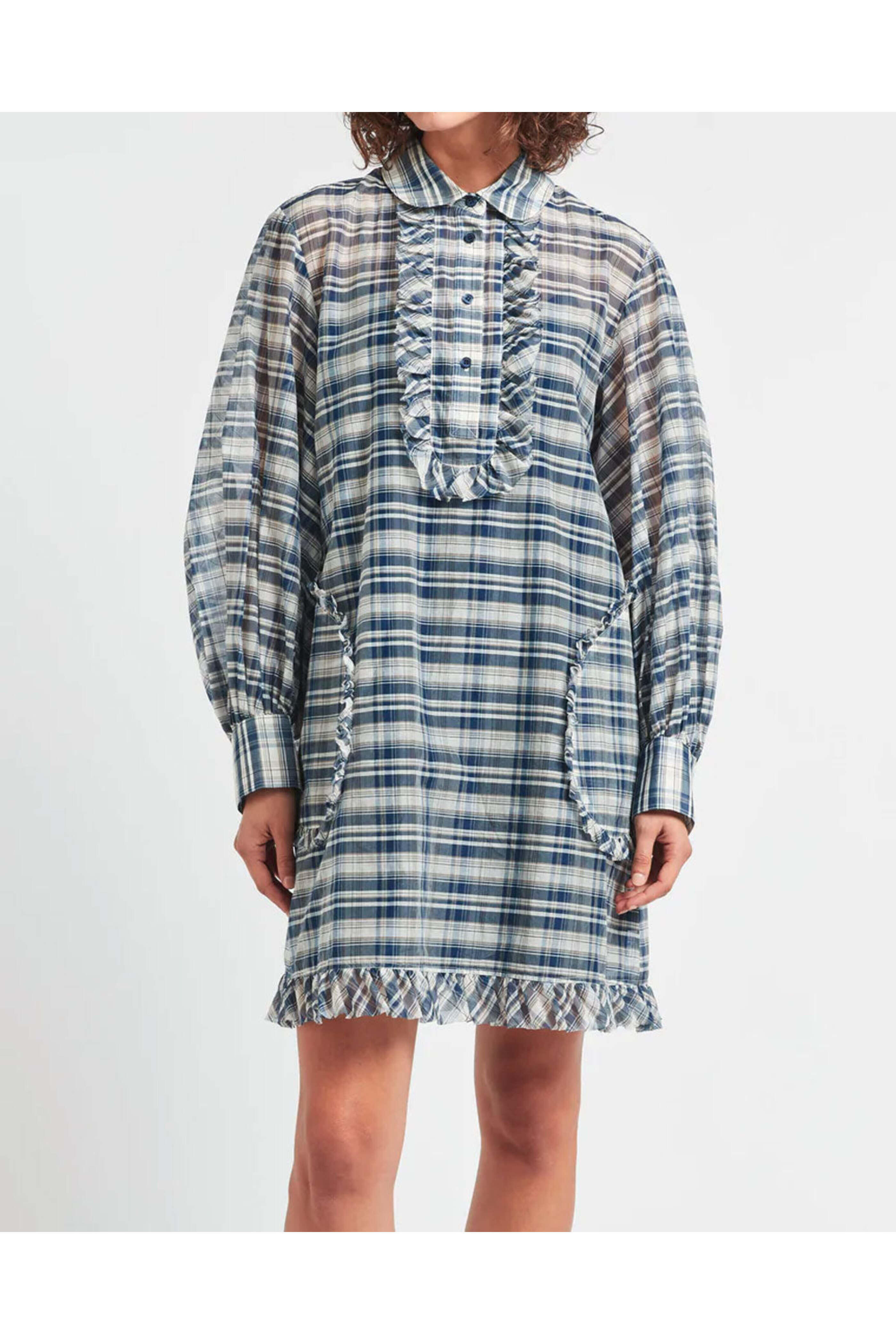 Lee Mathews - Navy Paley Dress