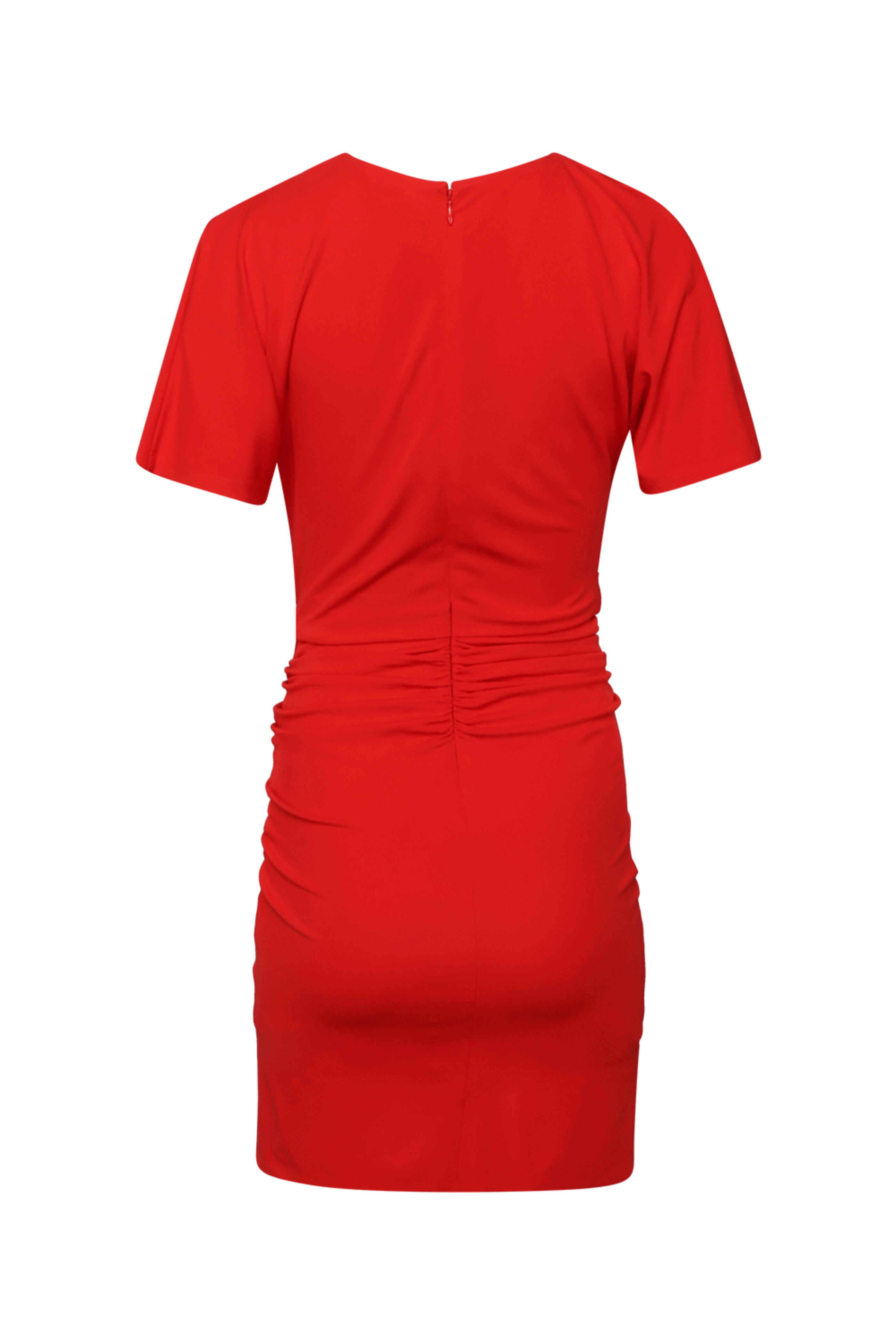 Simkhai - Red Kiko Short Sleeve Mini Dress