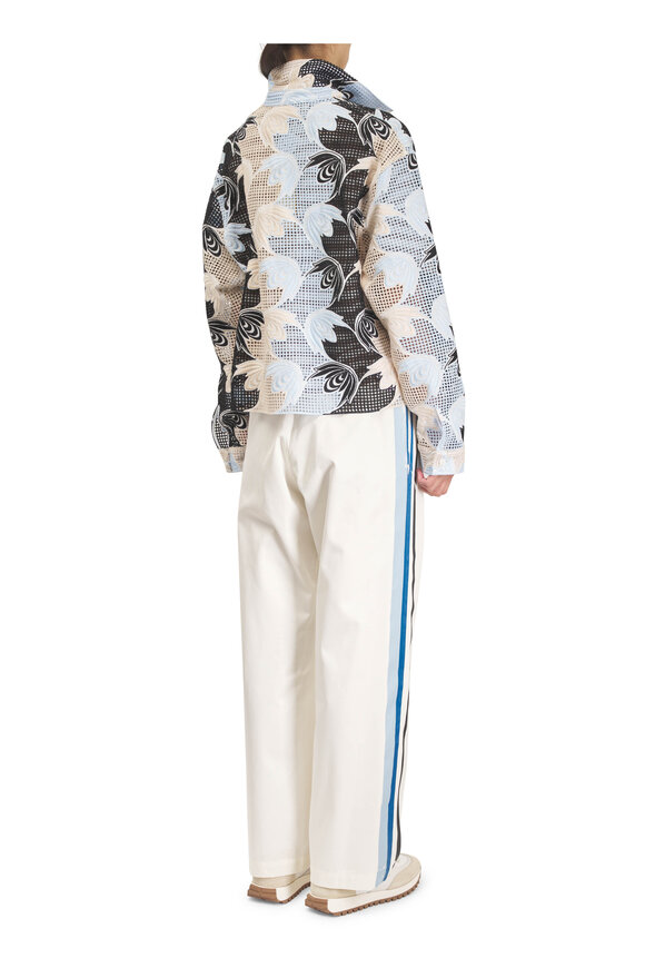 Marni White Gabardine Track Pant - view 4