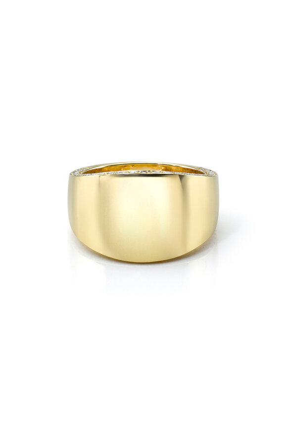 Dru 14k Yellow Gold Cigar Band