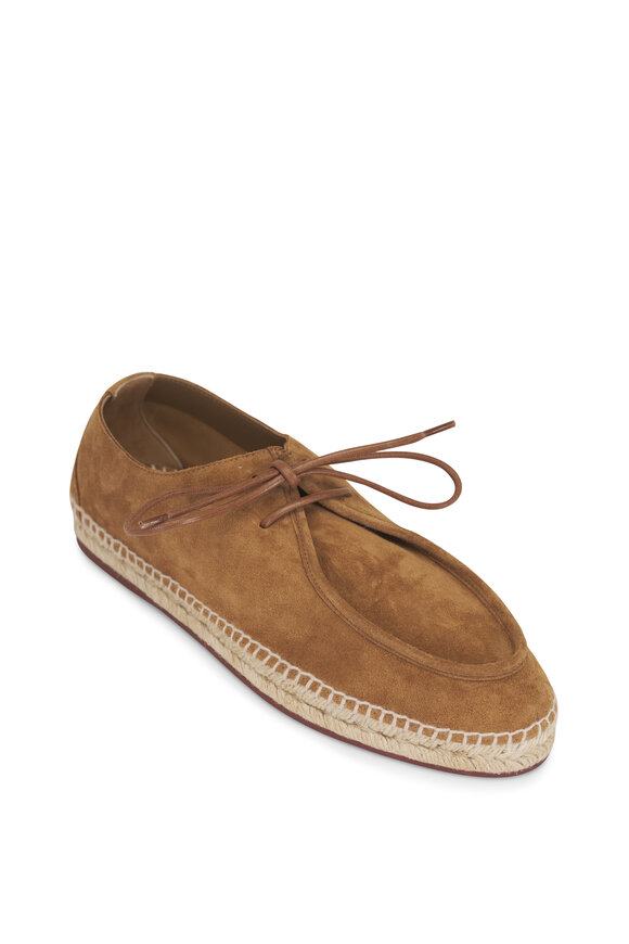 Loro Piana George Walk Light Sand Dune Suede Espadrille