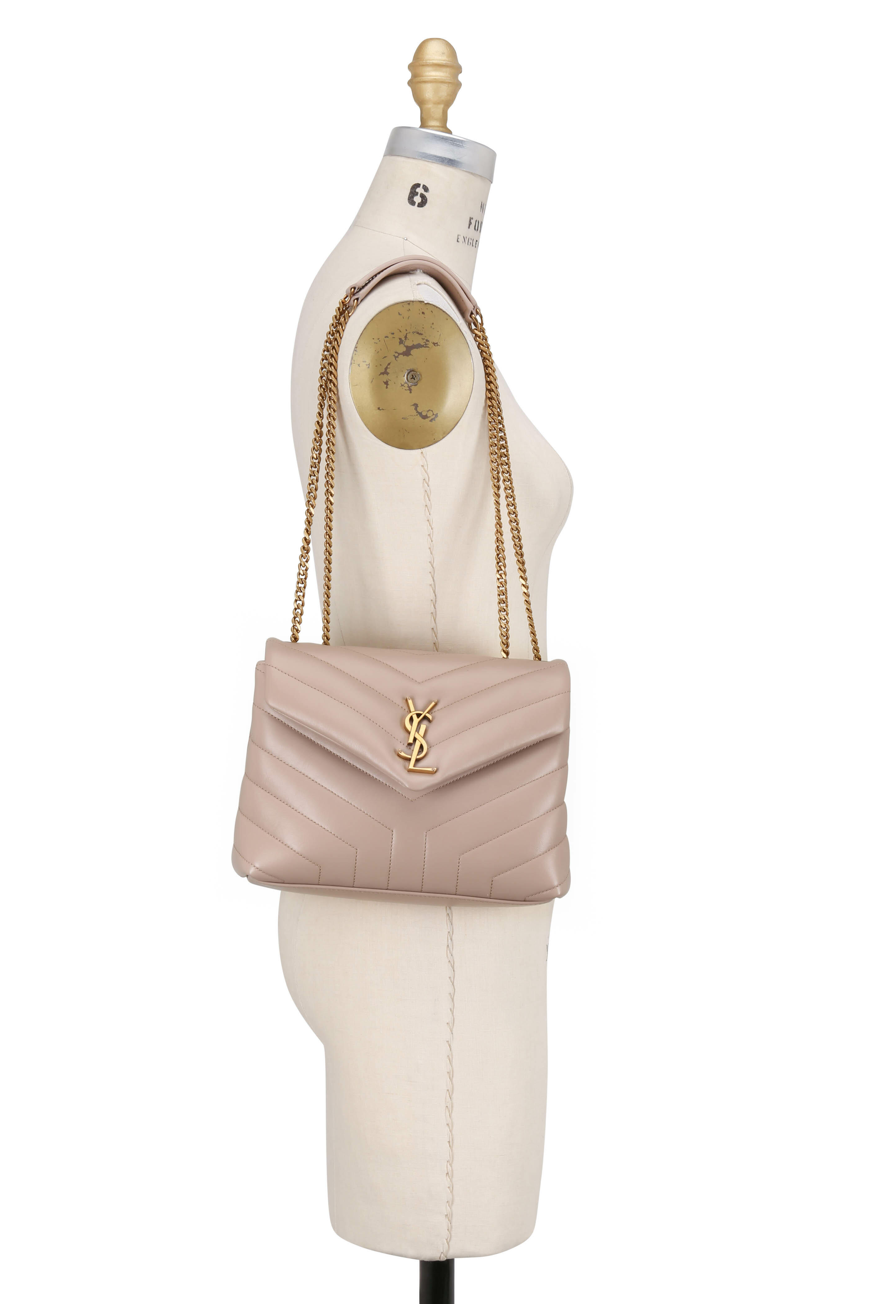 Ysl small loulou online bag beige