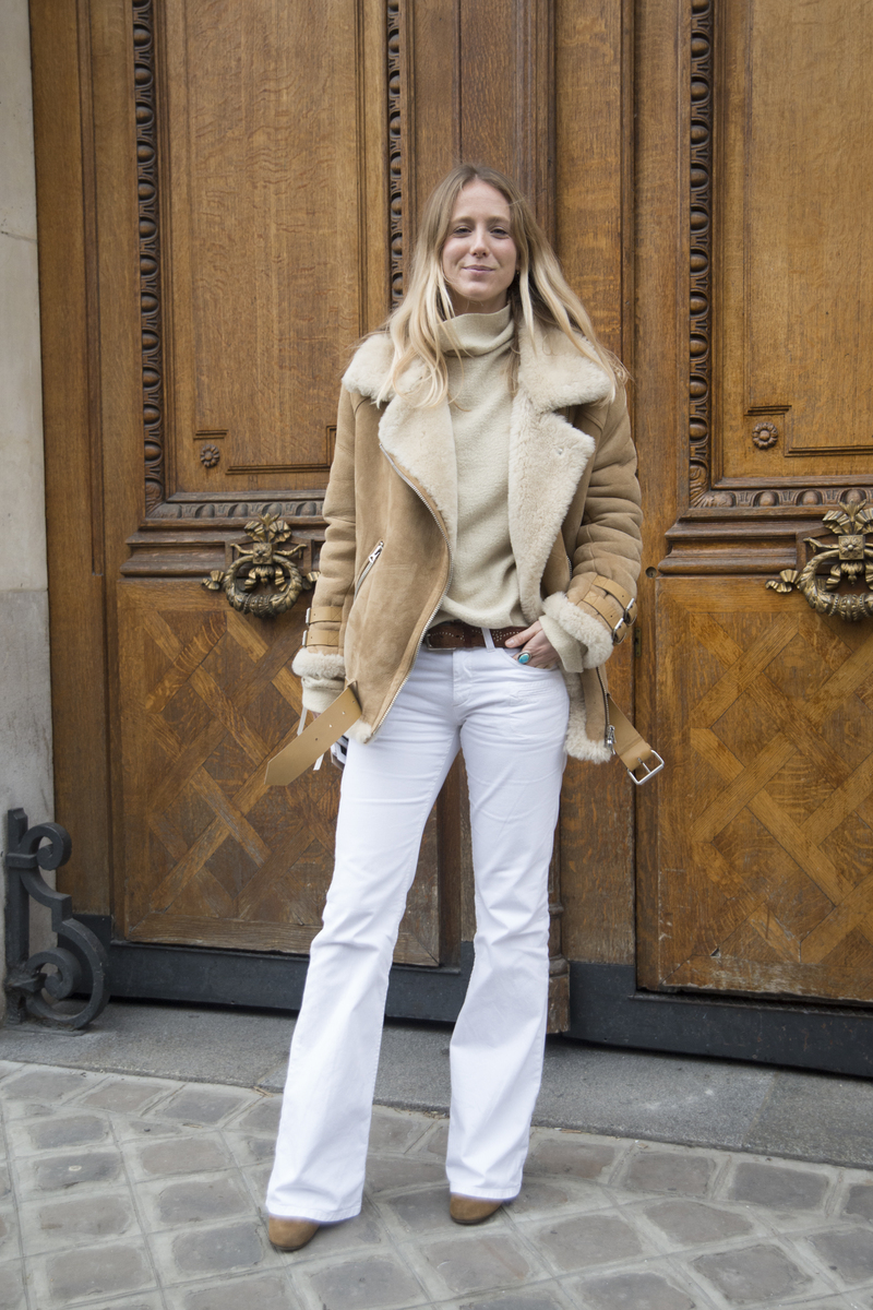 White jeans street style 