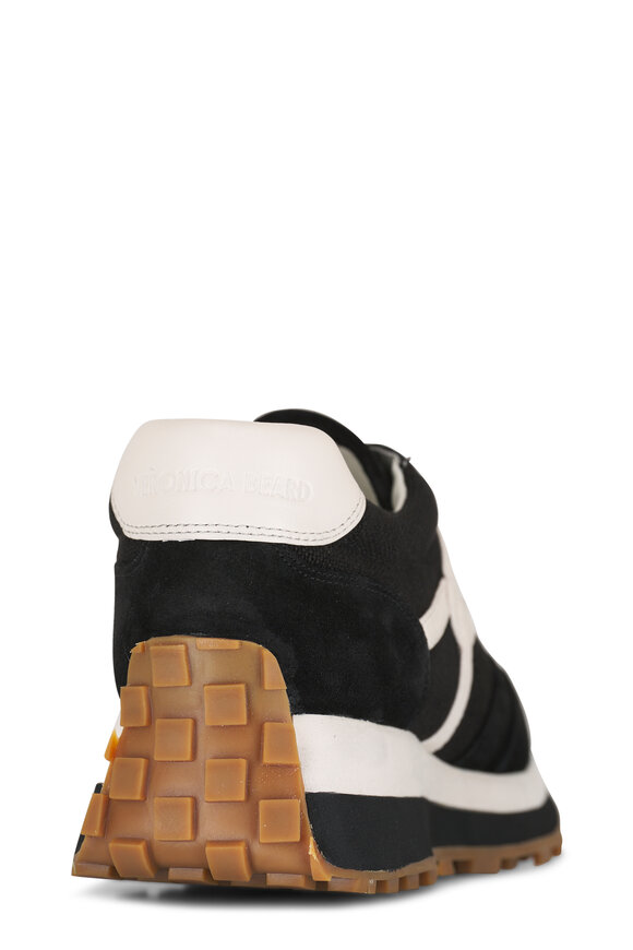 Veronica Beard Valentina Black & White Suede Sneaker - view 3