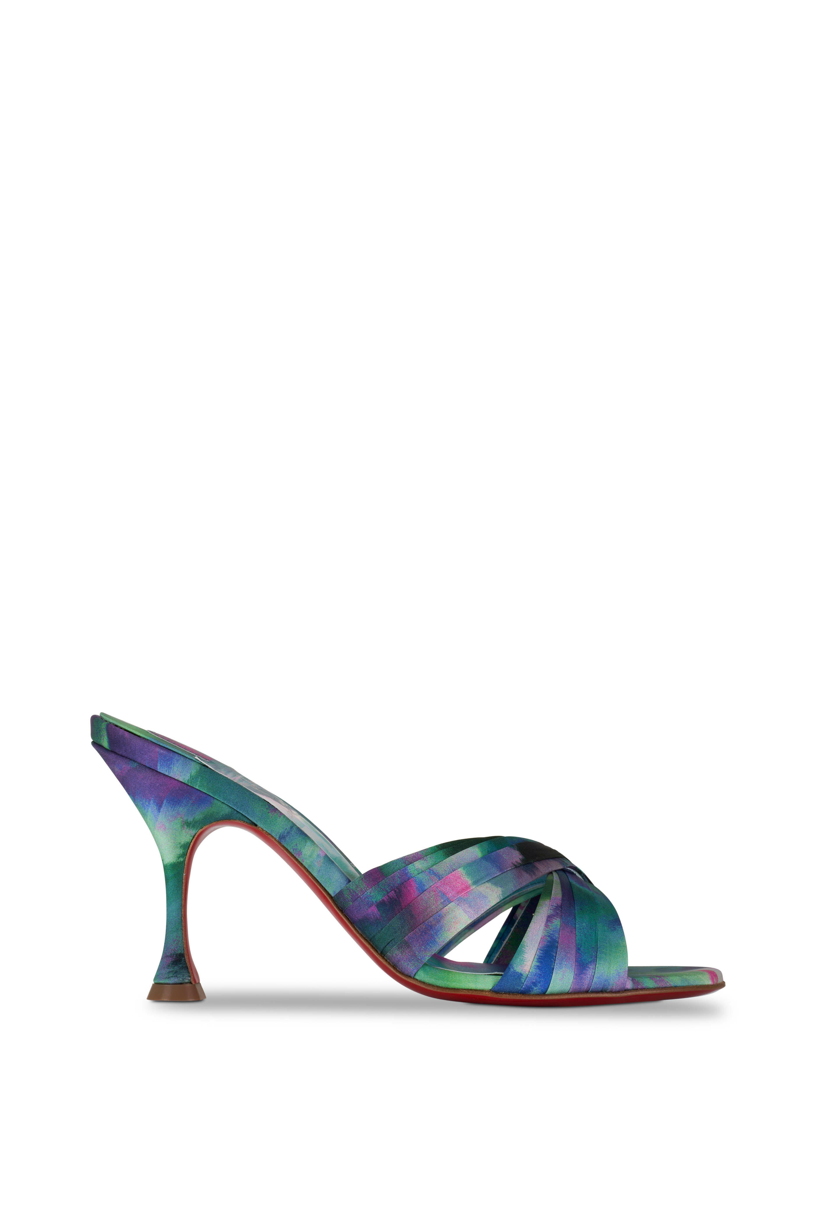 Christian Louboutin - Nicol Is Back Melancholia Crepe Satin Mule, 85mm