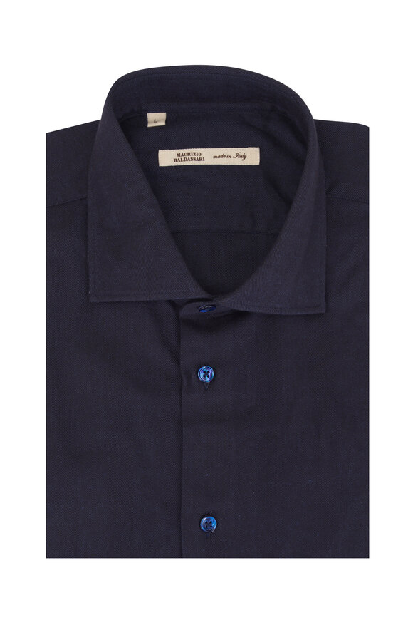 MAURIZIO BALDASSARI コート Maurizio Baldassari - Navy Wool & Nylon Reversible Raincoat