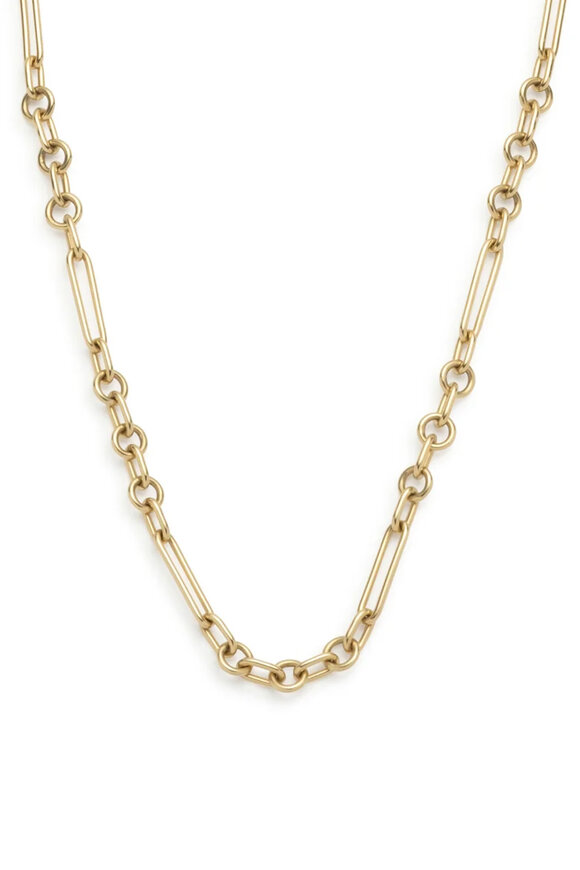 Foundrae 18k Yellow Gold Small Mixed Clip Chain - view 1