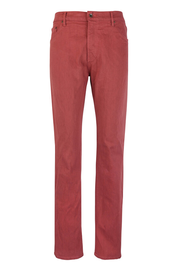 Raleigh Denim - Martin Mesa Red Stretch Five Pocket Jean 