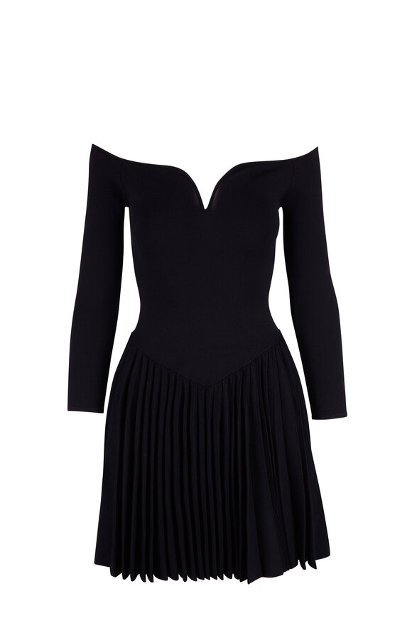 Khaite - Trudi Black Viscose Off-The-Shoulder Dress