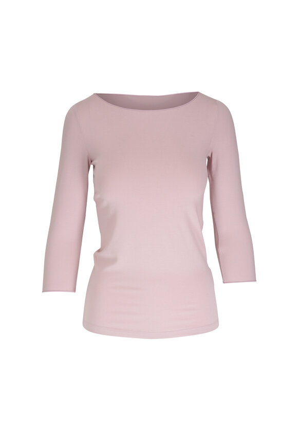 Majestic Rose Soft Touch Boatneck T-Shirt 