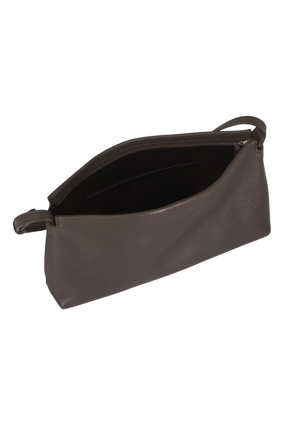The Row Rene Taupe Ans Leather Crossbody - view 4