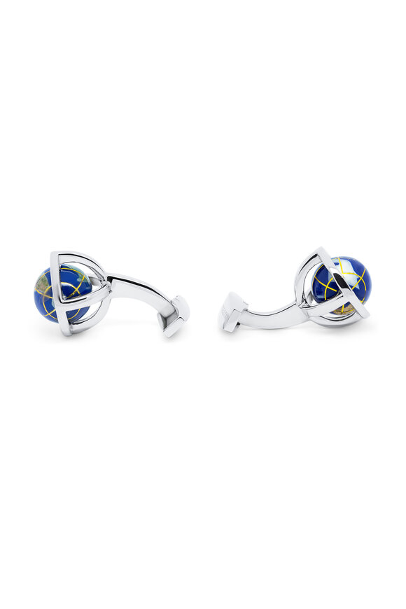 Tateossian - Blue Lapis Globe Cuff Links