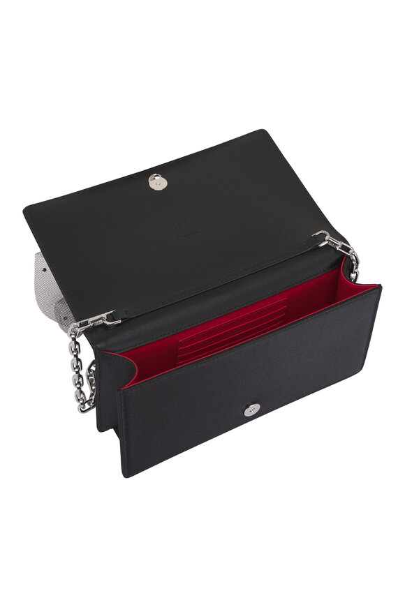 Christian Louboutin Bettina Black Tulle Clutch - view 4