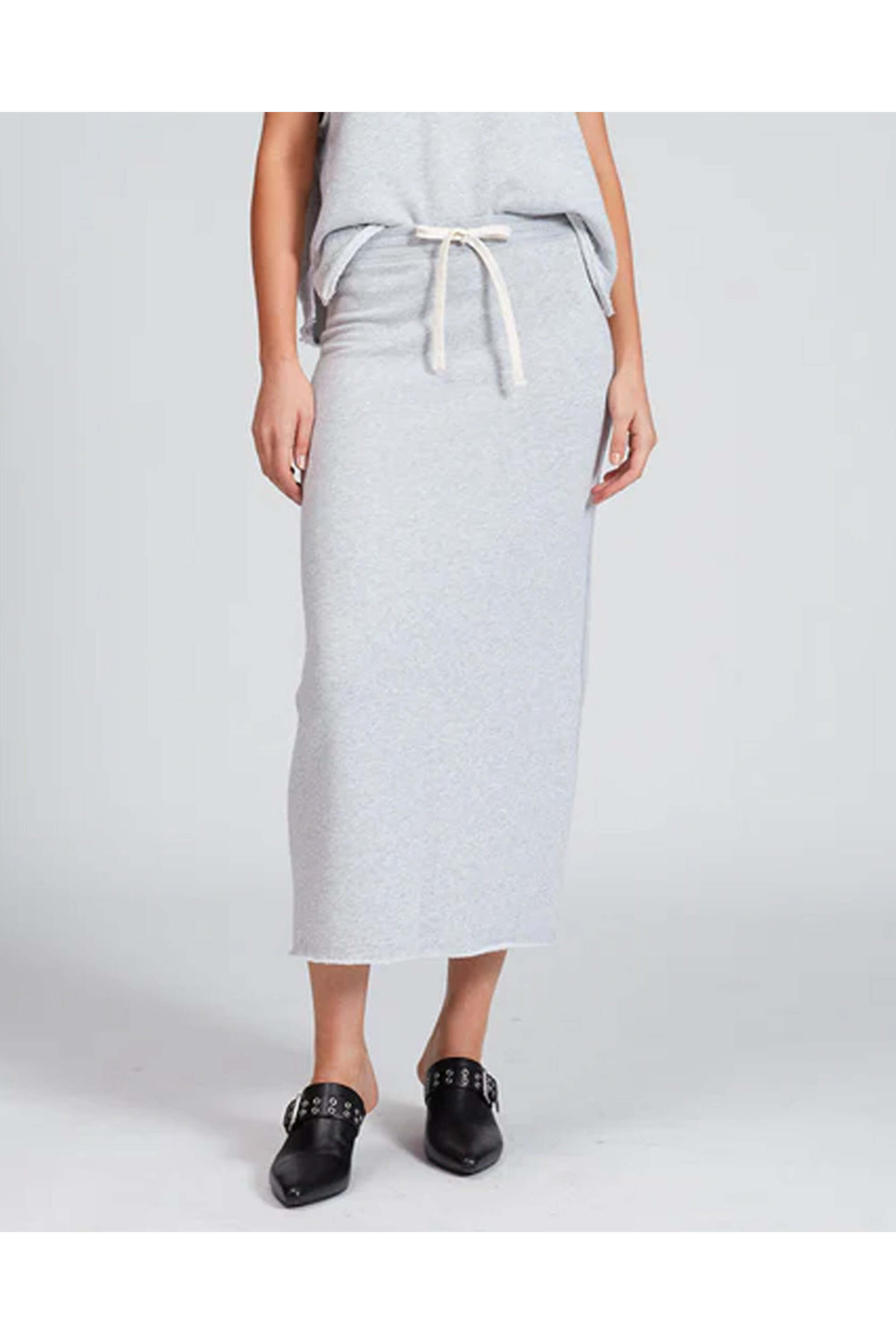 Rag & Bone - Heather Grey Vintage Terry Midi Skirt