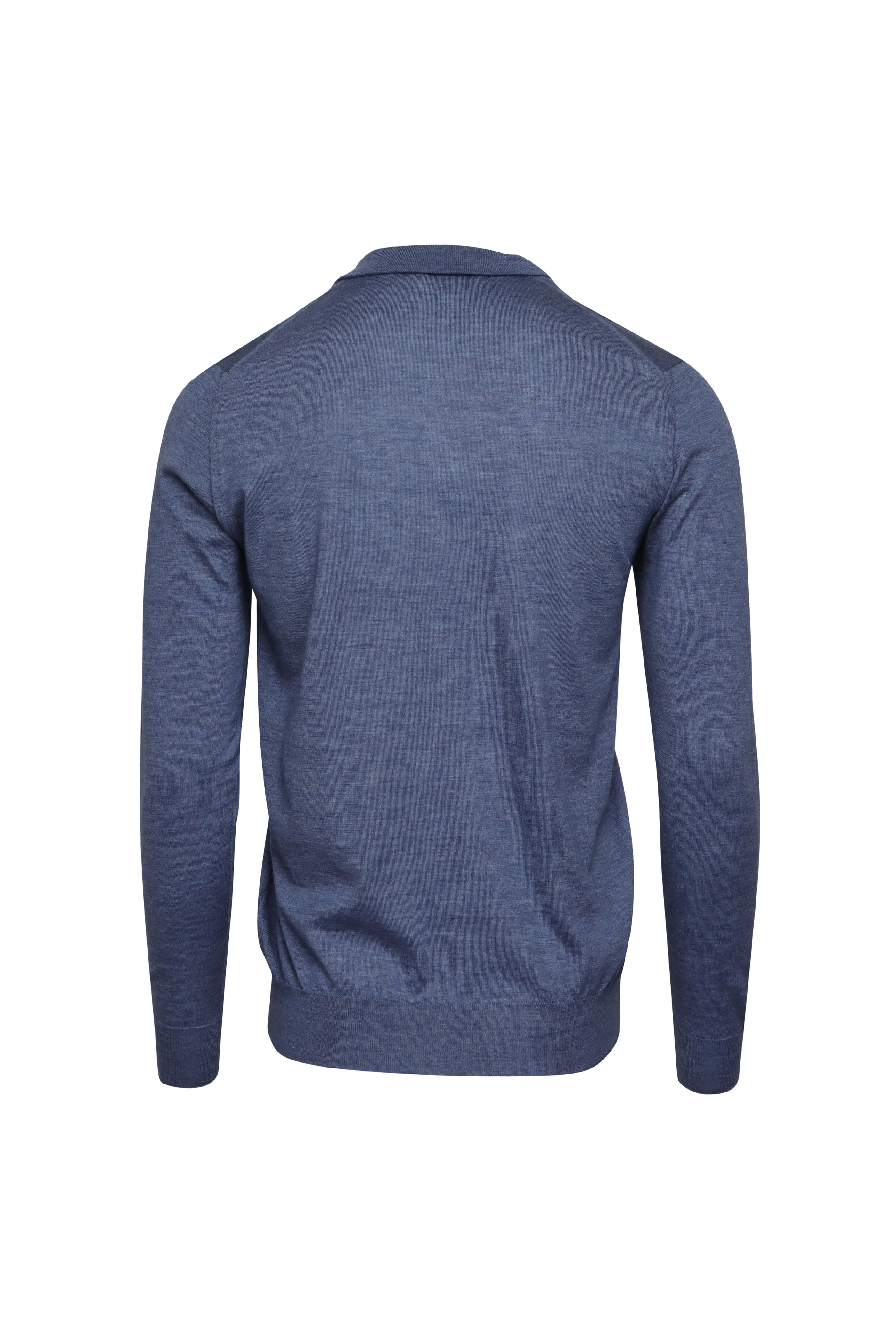 Fedeli - Light Blue Favonio Quarter Zip Sweater