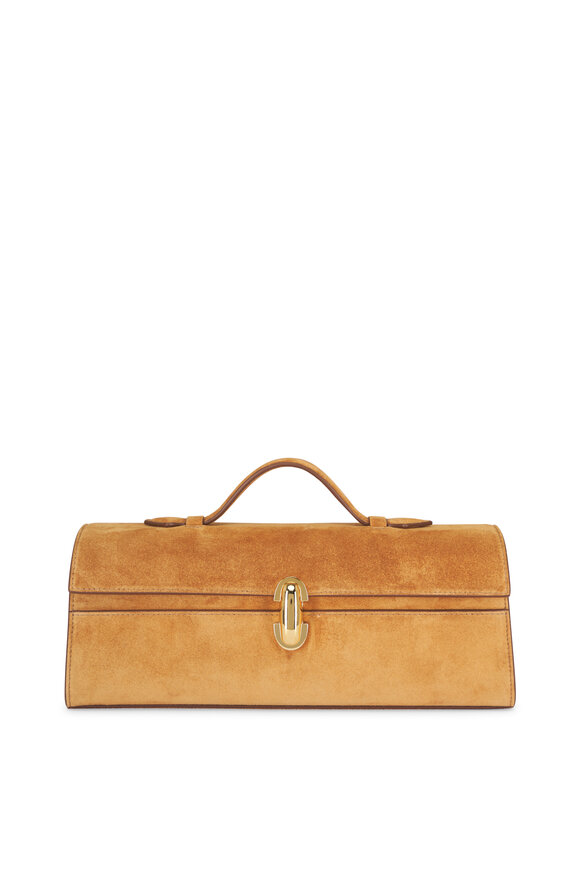 Savette Slim Symmetry Saddle Suede Top Handle Bag - view 1