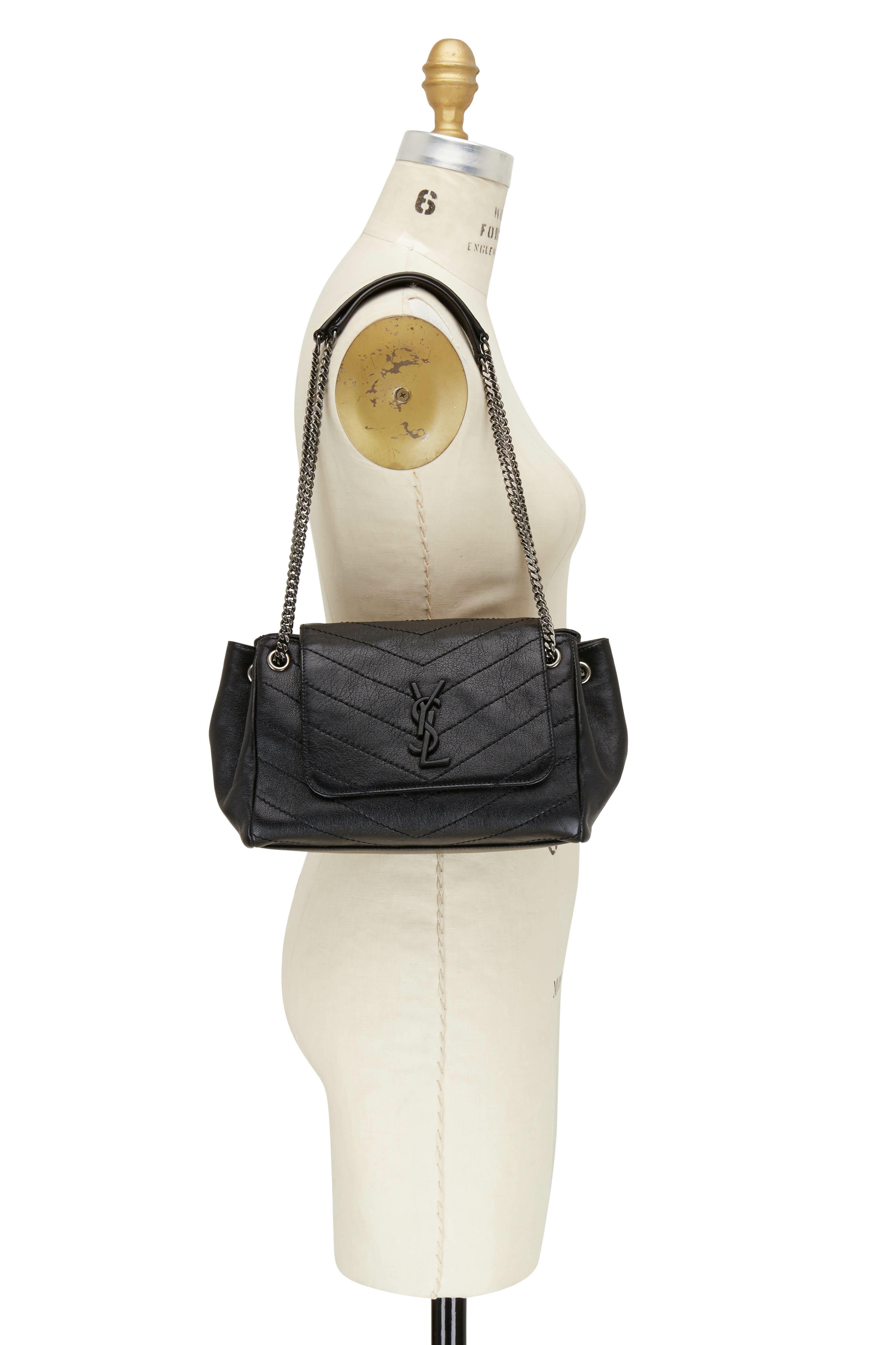 Saint Laurent - Nolita Monogram Black Vintage Leather Large Bag