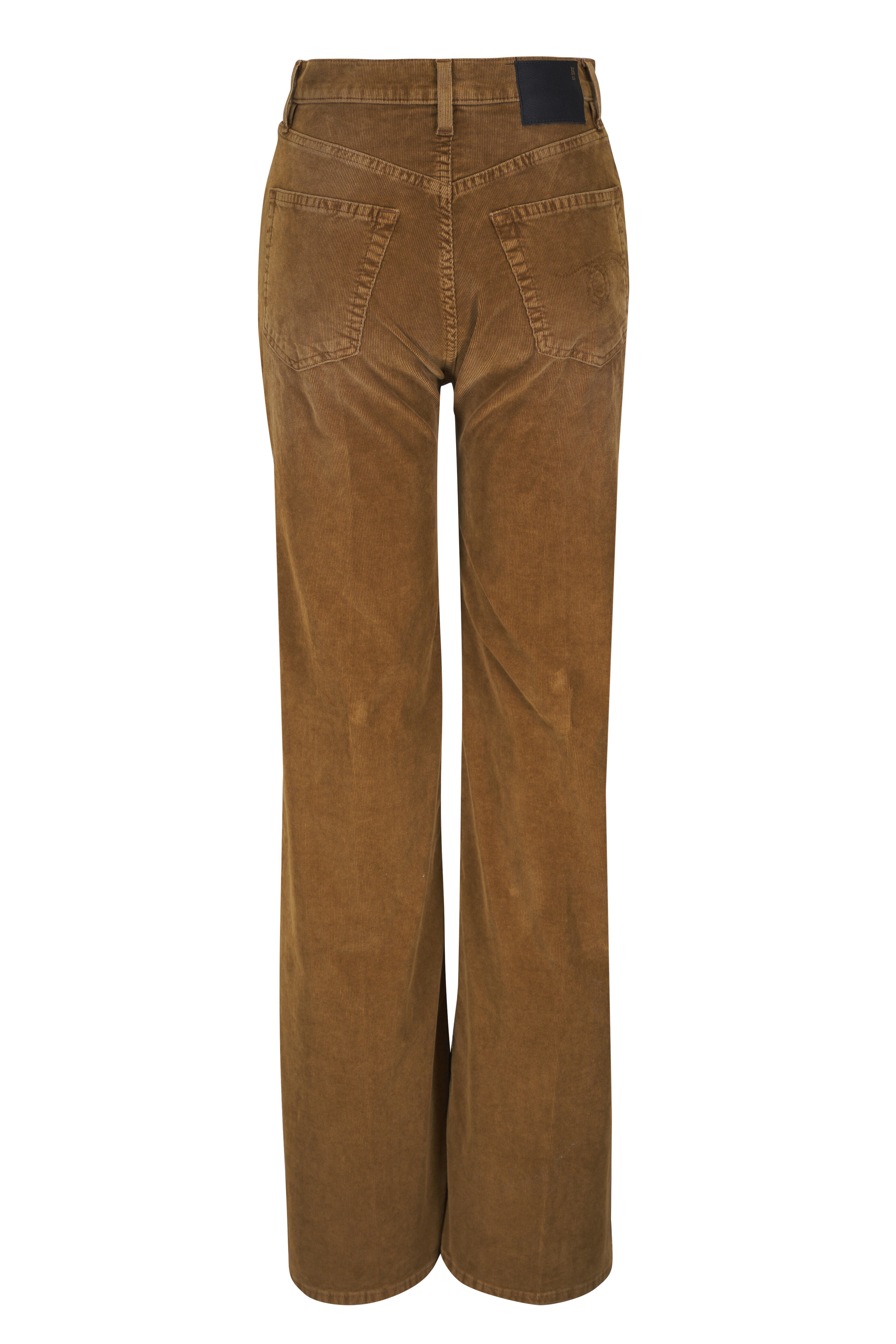 R13 - Charlotte Golden Brown Corduroy High Rise Jean